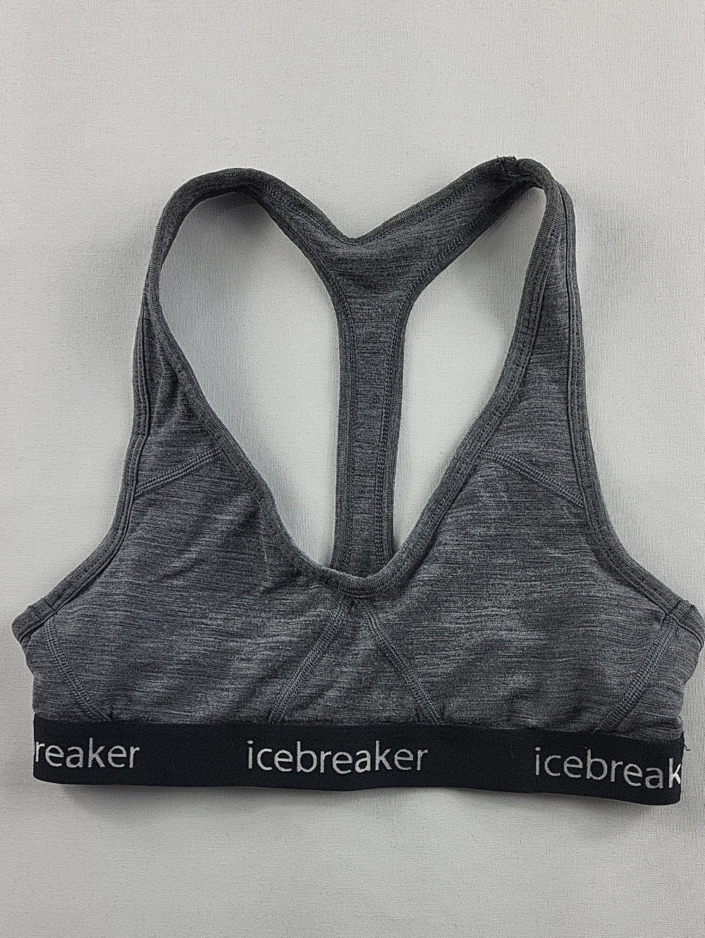 Icebreaker Merino Wool Sprite Racerback Bra - Heather Grey
